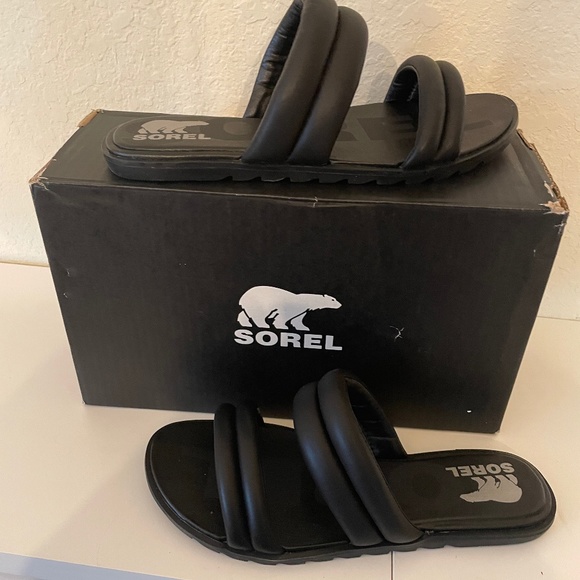 Sorel Shoes - Sorel Women's Ella II Puff Slide Sandal Black Size 9 NIB